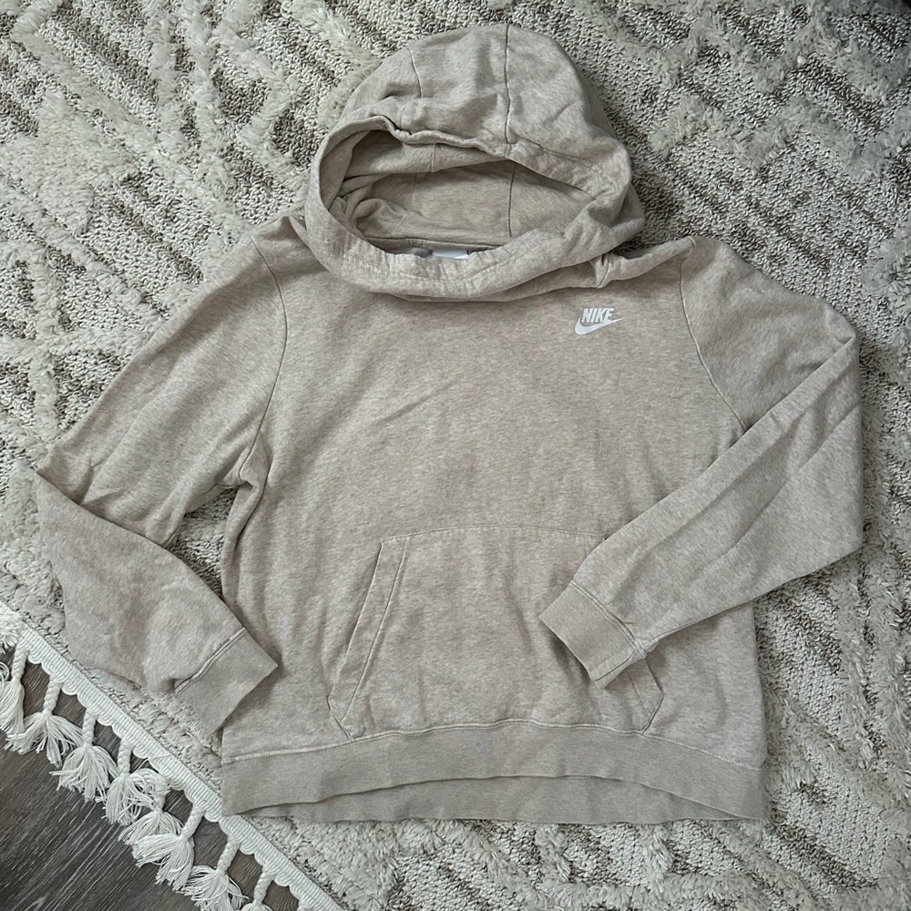 Nike Women's Beige Cowl Neck Sweater